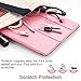 ESR Yippee Trifold Smart Case for iPad 9.7 2018/2017, Lightweight Smart Cover with Auto Sleep/Wake, Microfiber Lining, Hard Back Cover for iPad 9.7 iPad 5th / 6th Generation, Pink