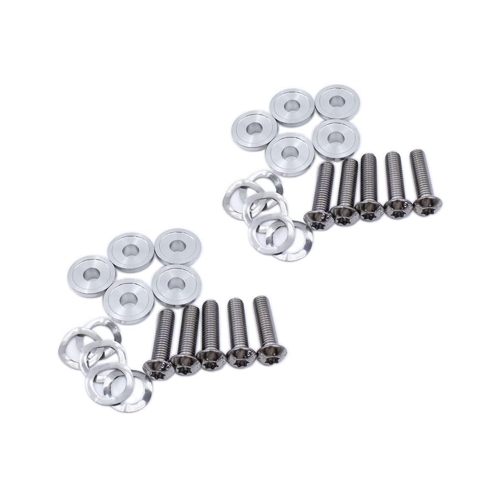 YDDVEHI 2X Brake Rotor Bolts Hardwares for Harley Electra Glide Road King Street Glide Road Glide 2009-2023 Enforcer Impeller Wheel Rotor Bolts Washers Hardwares