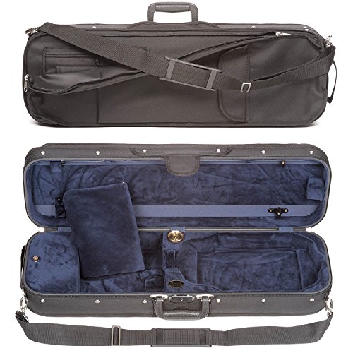 Bobelock 1002S Oblong 4/4 Violin Case With Blue Velour Interior #TOP5