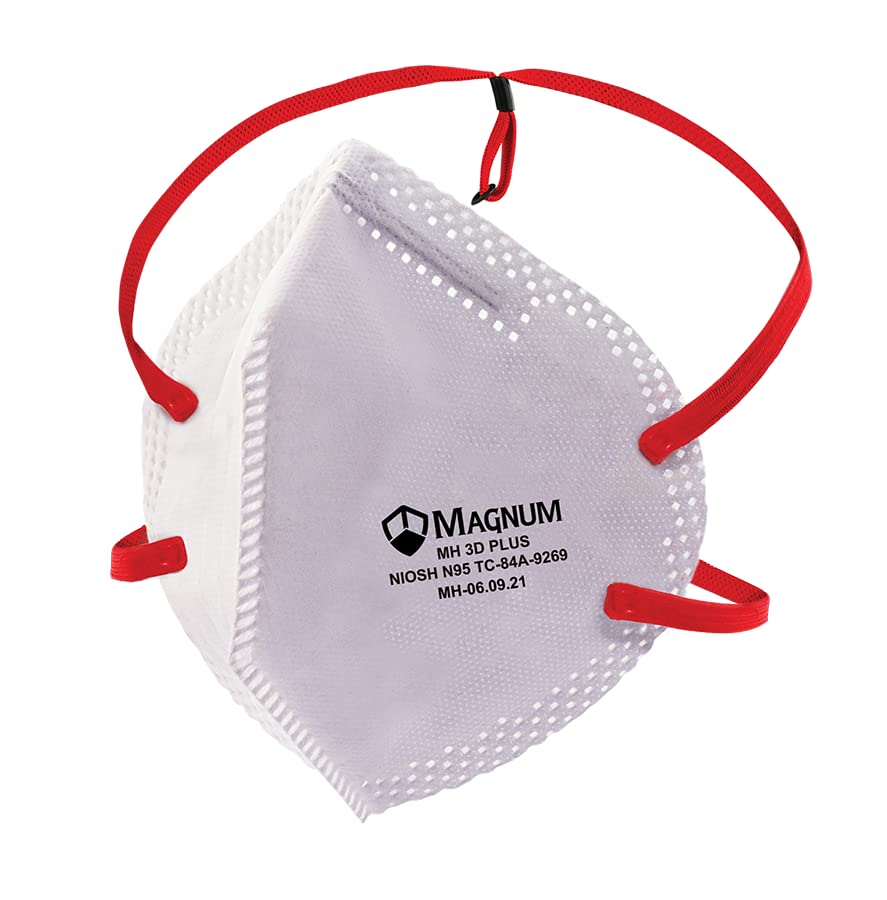 Mgnum MH 3D PLUS, NIOSH N95 Respirator, Pack of 10 (10) (B0BRL1CZTY) Amazon Price History, Amazon Price Tracker