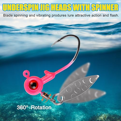 Hameçons à tête plombée Crappie pour pêcher la truite en eau douce avec efficacité - 5