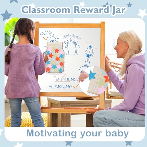 Reward Jar Magnetic, Classroom Reward Jar for Kids, Start Jar Reward System for Classroom Board Home, Incentive Magnetic Reward Jar, Behavior Potty Training Tool for Toddler Boy Girl Home School - Thumbnail 5