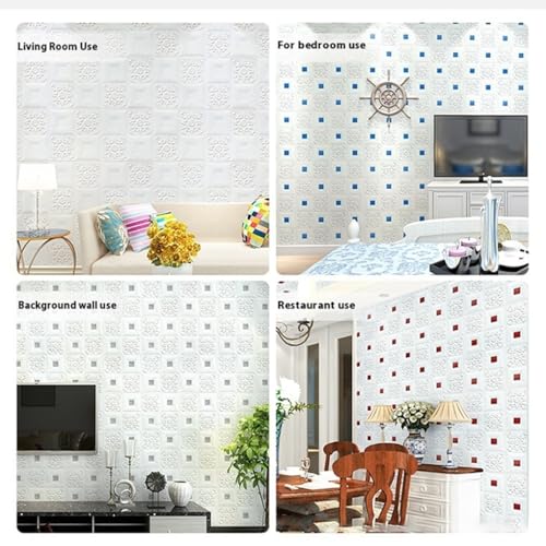 Paneles de espuma de PVC y pegatinas impermeables 3D para azulejos que cubren paredes con humedad 3