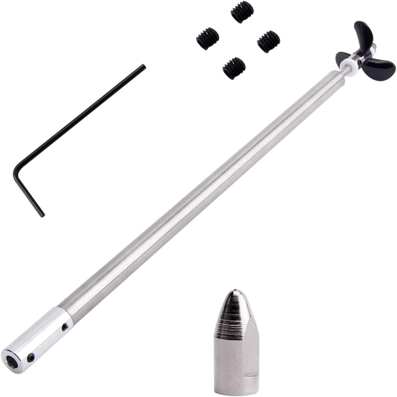 Jutagoss Drive Shaft Propeller for RC Boat L 300mm Shaft,L250mm Sleeve,D36mm Propeller for 3mm Motor Shaft