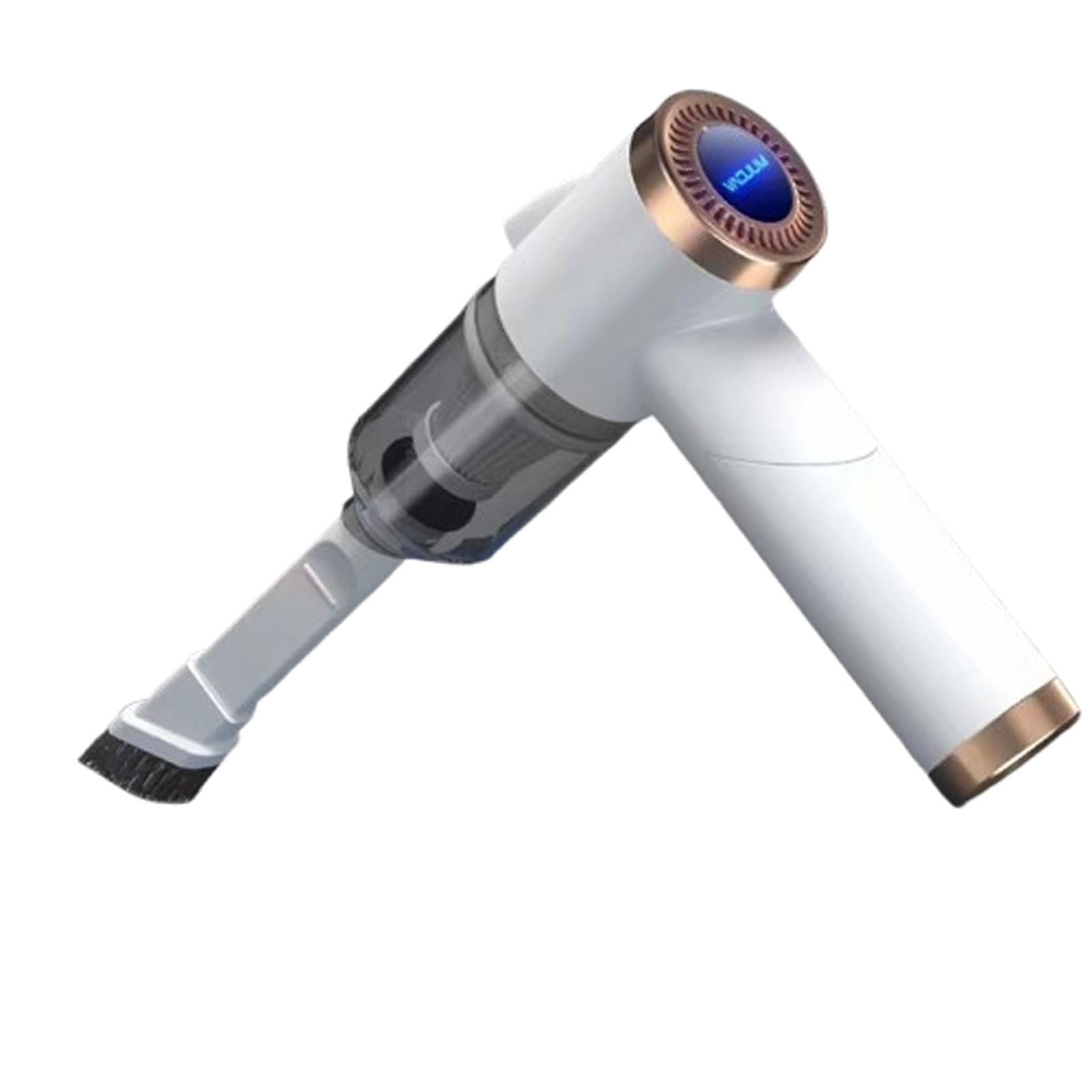 Aspiradora de Mano, Aspiradora Potente inalámbrica Recargable por USB de 9000 Pa con LED for Coche, hogar y Mascotas.(White)