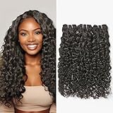 WEQUEEN 100% Human Hair Bundles Premium Burmese Curly Extenstions 16A Brazilian Hair Full Volume 20 22 24 Inch Long Lasting Natural Black