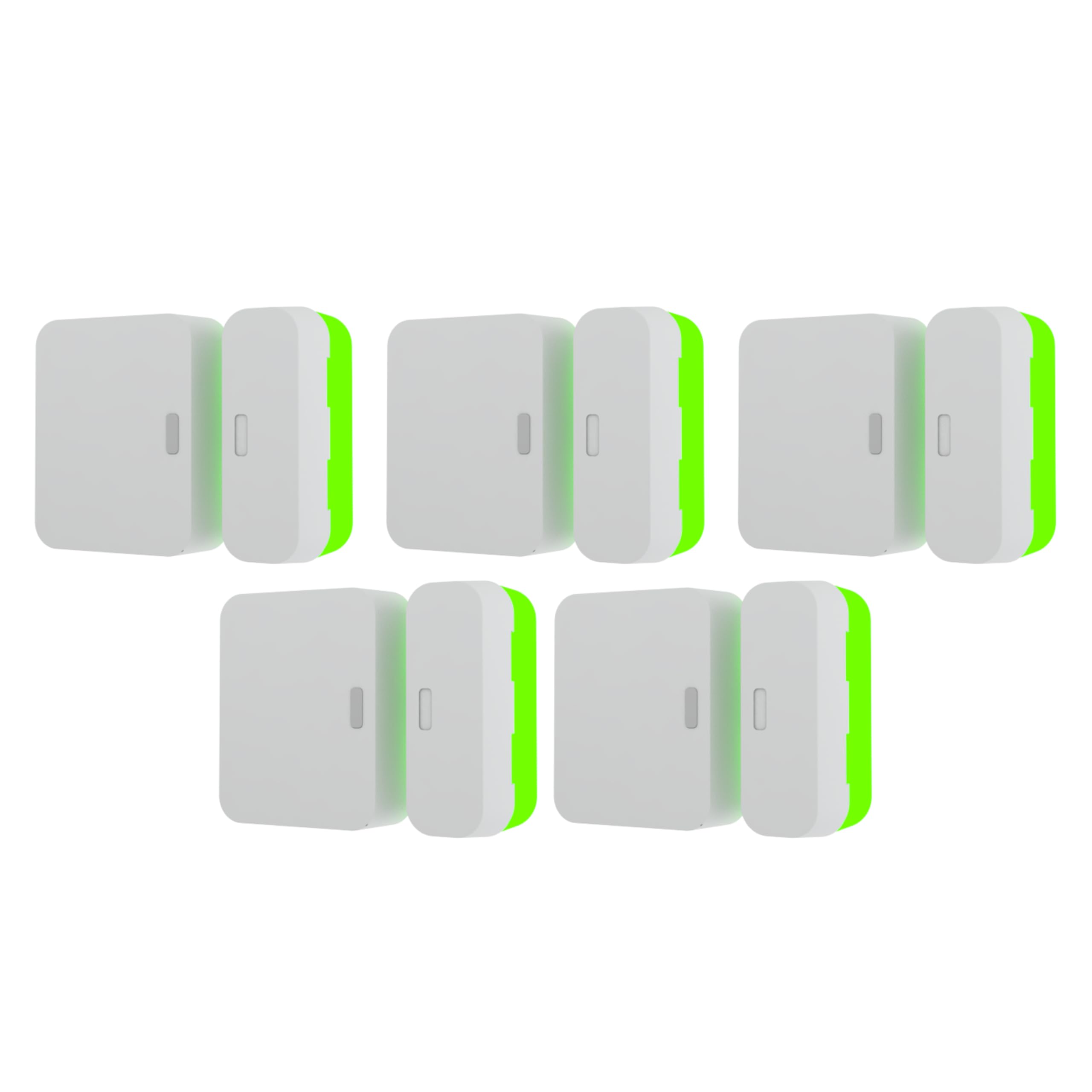 Alarm Magnet Riser Compatible with SimpliSafe | 5 Pack Glow in the Dark Set with 3M Adhesive - Easy Mount to Any Doorway, Window, and Entryway | Sensor/Magnet Not Included (1/2 inch)