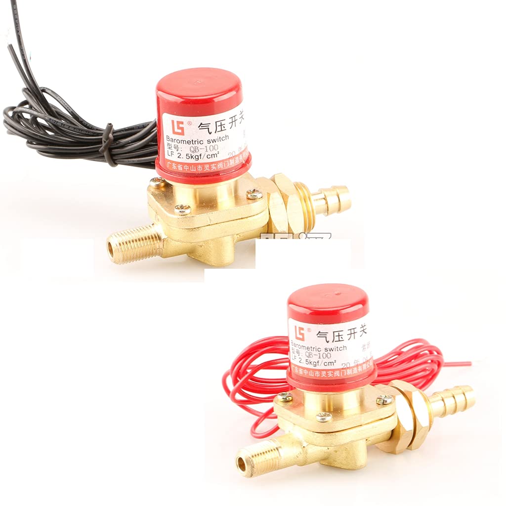 1pcs QB-100 Plasma Cutting Machine electromagnetic Pressure Switch Normally Closed Cutting Machine Lack of air Protection QK-100 Normally Open