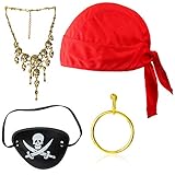 [Piratenhalskette] - Perfektes Piratenkostüm-Zubehör, mit dieser legendären Piratenhalskette sehen Ihre Kostüme aus wie im Ernstfall