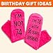 HAPPYPOP 74th Birthday Gifts for Women - 74 Year Old Birthday Socks for Female, Gift Ideas for Her