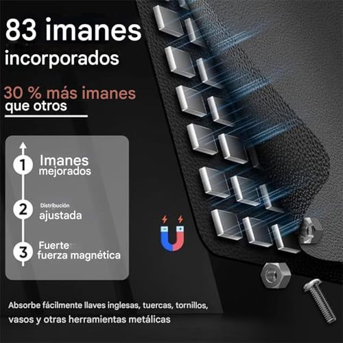 Almacenamiento para mecánica en garaje con base flexible imantada 5