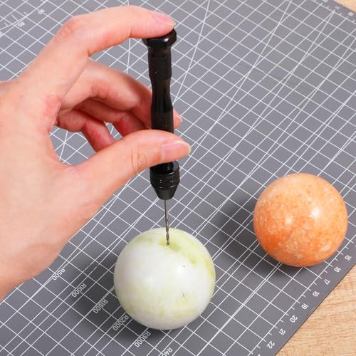 37 Stück Handbohrer Set Mini Bohrmaschine Pin Vise mit 25 Spiralbohrer (0,5–3,0 mm) und 10 PCB Mini-Bohrer (0,3–1,2 mm) Präzisions Mikro für Metall Holz Schmuck Modellbau und Heimwerkerbohrungen