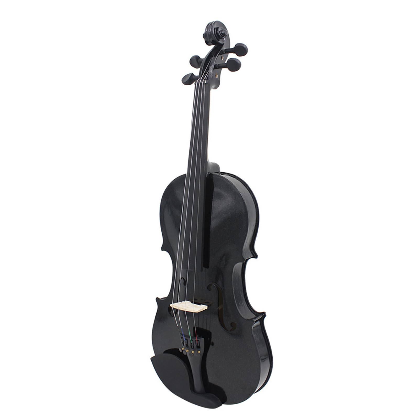 Violín profesional de tamaño completo 4/4, práctico instrumento musical con textura de madera pequeña, práctica familiar