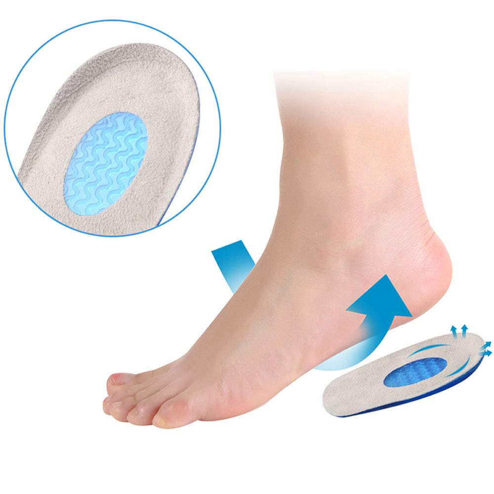Pedimend fascite plantare e tallone (2PAIR – 4pcs) - gel tallone cuscino - riduce il dolore, gonfiore e disagio causato da running/jogging o piedi - per uomini e donne - Foot Care