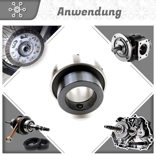 Parts and Parts Spannlager SA205-16 25,4x52x31mm, Radialkugellager mit Madenschrauben, Passt zu Gehäuselagern, Industrielles Stehlager, ideal für Landwirtschaft und Maschineneinsatz