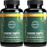Primal Harvest Turmeric Curcumin with Black Pepper, 60 Turmeric Capsules Daily Joint Supplement
