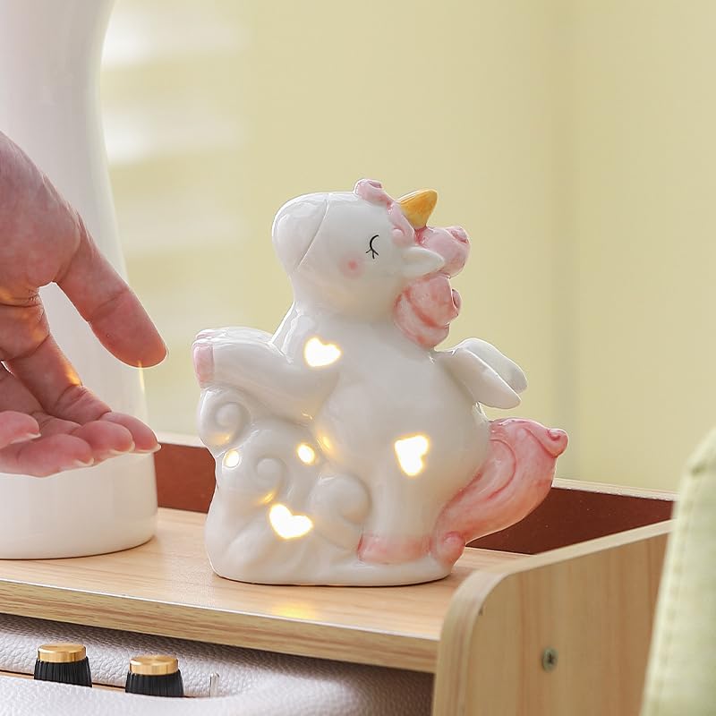Lámpara de Mesa Unicornio Rosa para Niños miniatura 5