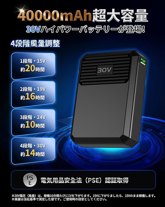 Amazon.co.jp: [KLIFE] ファン付きベスト 空調作業服 ファンバッテリー