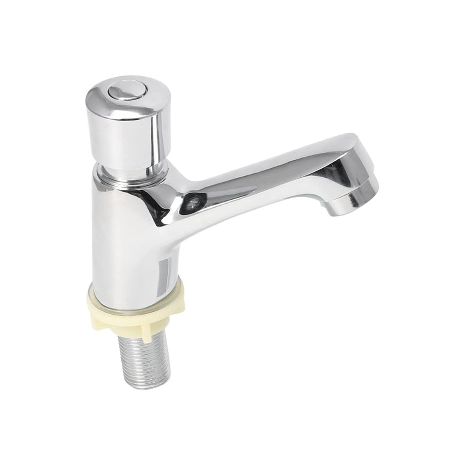 Grifo de Ahorro de Agua con Cierre automático, Grifo frío para Lavabo de baño, botón pulsador de retardo, válvula de Grifo de Agua