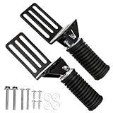 7.48'' x 1.93'' 2 Electric Bike Folding Pegs for Foot – Foldable Aluminum Alloy Pedals, Non-Slip Footrest Accessories for Motorcycle Scooter – Front Seat Rests, Durable Multifunction Riding Road Parts