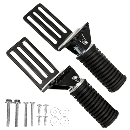 7.48 x 1.93 Folding Bike Pegs Aluminum Alloy Pedals Non‑Slip Footrest Accessories