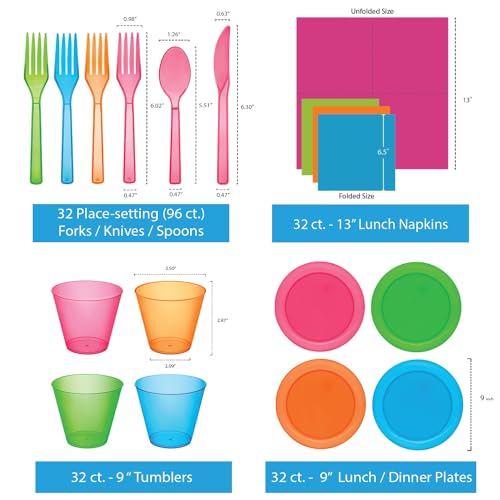 Party Essentials 10 Count Hard Plastic Square Twist Salad/Snack Bowls, 12-Ounce, Clear - Image 3