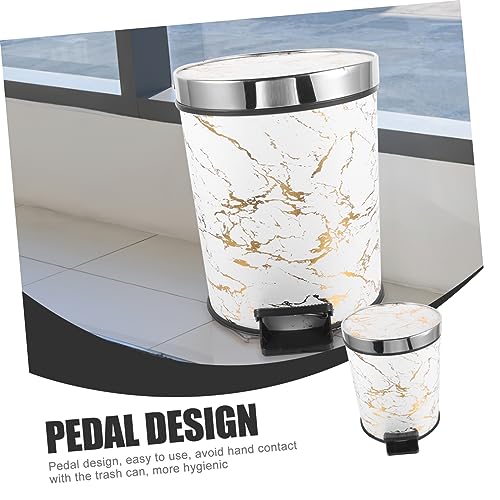 Caneca de basura rectangular 8L con pedal Vaguelly miniatura 3