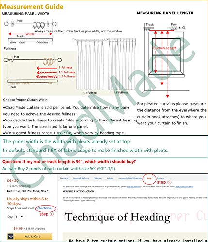 Chadmade 50" W X 84" L Polyester Linen Drape With Blackout Lining Pinch Pleat Curtain For Sliding Door Patio Door Living Room Bedroom, (1 Panel) Sand Beige Tallis Collection #TOP5