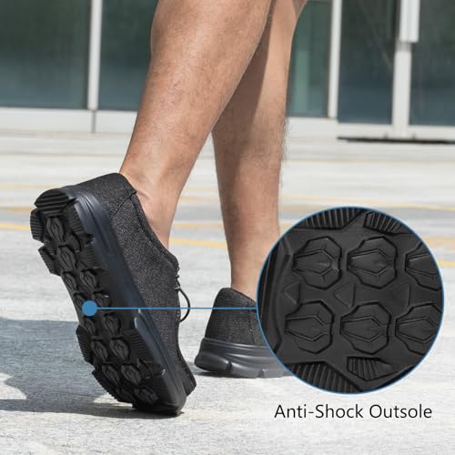 Men Extra Wide Shoes Casual Loafers Slip On Comfortable and Breathable Boat Shoes with Arch Support Insole2