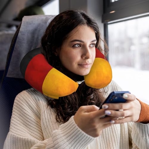 Almohada de Viaje con Diseño de Bandera de Alemania miniatura 6