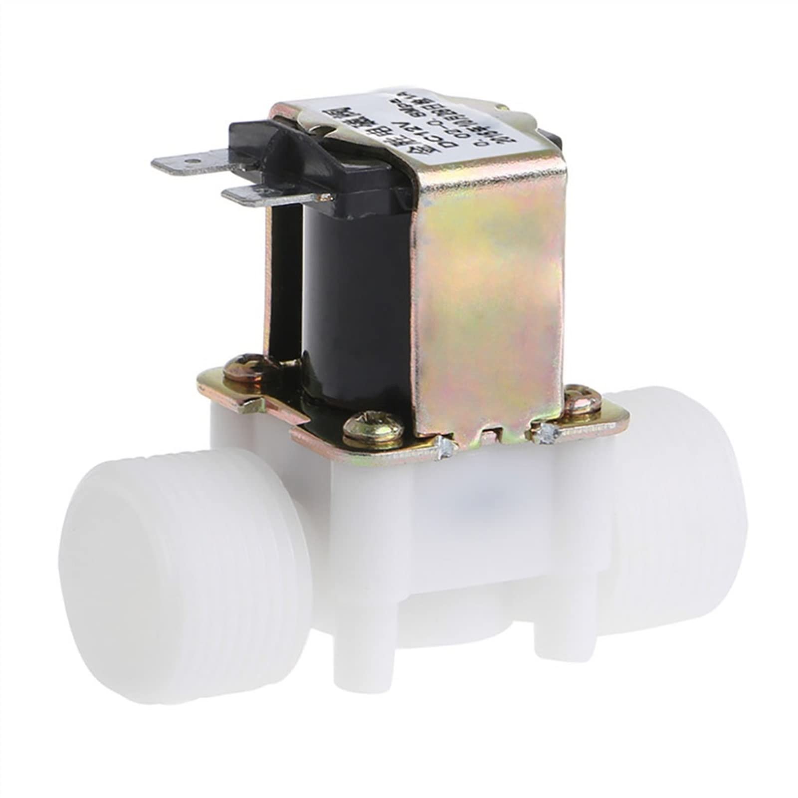 HDPHCRIUN Valve 3/4" DC12V PP N/C Electric Solenoid Water Control Diverter Device Hardware
