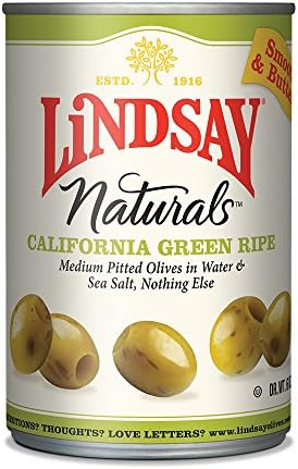 Lindsay Naturals Green Ripe California Olive 12/6 oz Cans