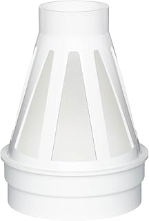 Jackel Sump Pump Discharge FREEZE Relief Drain: 1-1/2"" Discharge Pipe Connection and 4"" Drainage Pipe Connection, White