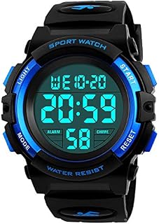 Kids Digital Watch, Boys Sports Waterproof Led Watches with Alarm Wrist Watches