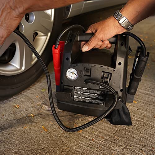 Schumacher Sj1330 Rechargeable Agm Jump Starter For Gas, Diesel Vehicles - 1000 Amps With Air Compressor And 12V Dc, Usb Power Station #TOP2