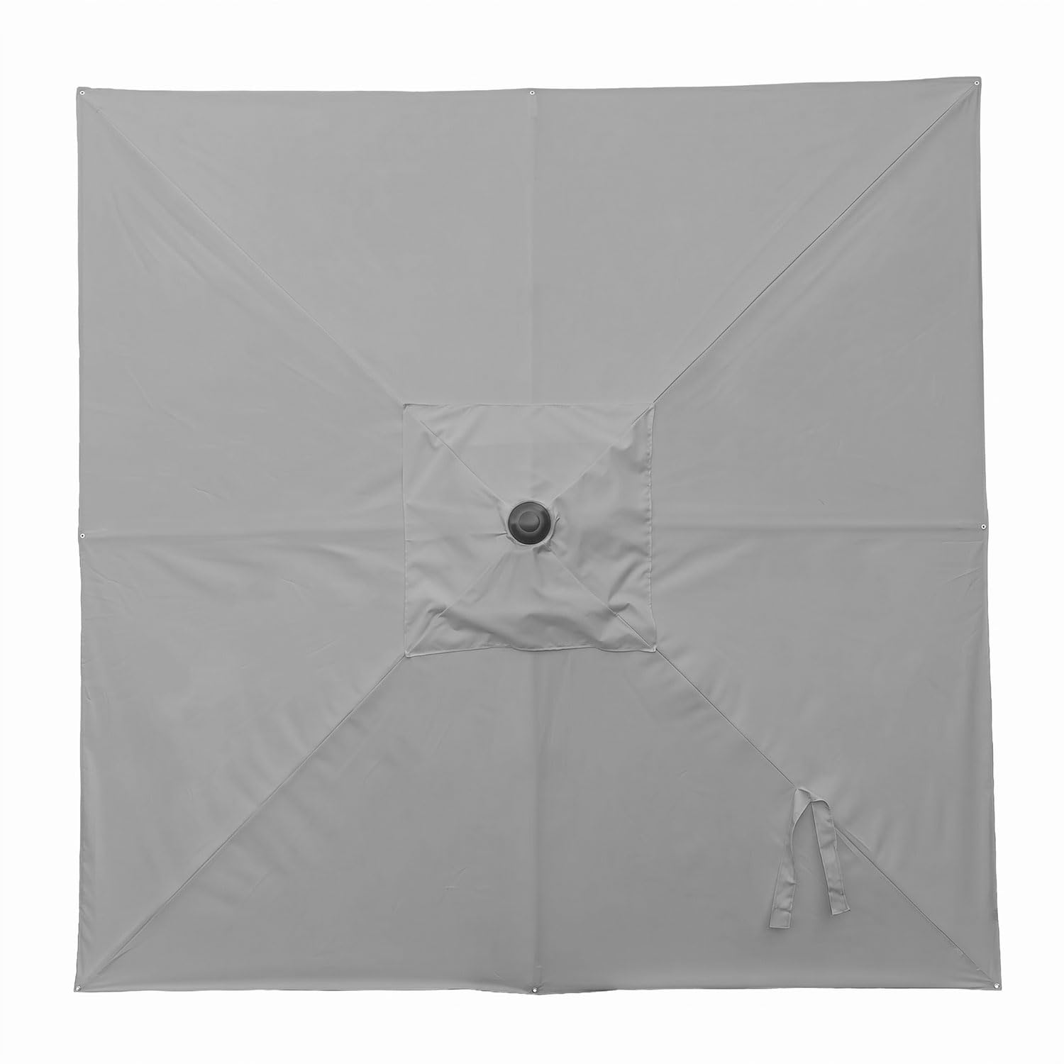 anndora Aluminium Sonnenschirm 2,5 x 2,5 m quadratisch - Sonnenschirm mit Kurbelsystem für Balkon, Garten Terrasse