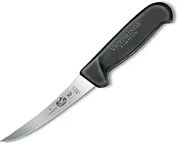 Faca para Desossar Cabo Fibrox, Preto, 12 cm, Victorinox