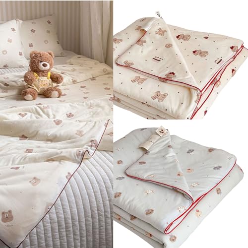 Couette fine en coton tricoté respirante pour été léger - 3
