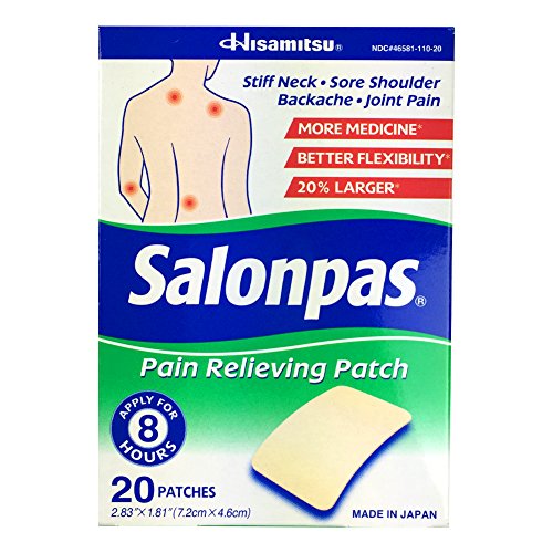 Salonpas Pain Relieving Patches , [ 20 count ] Stiff Neck Sore Muscles 파스