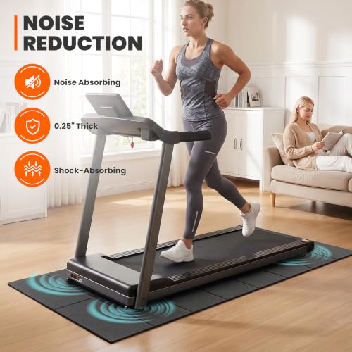 Image of Stepwaver Walking Pad Mat, 71 inchx32 inch, Treadmill Mat for Hardwood Floors