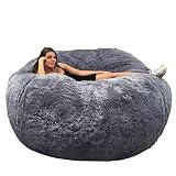 ASxmhGo Bean Bag Chairs, 5ft Giant Bean Bag Cover, Big Bean Bag Chairs for Adults (No Filler, Cover