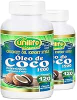 Kit 2 Óleo de Coco Extra Virgem Unilife 120 Cápsulas