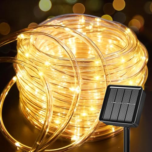 Solar Rope Lights 32.8 FT Outdoor Solar String Lights