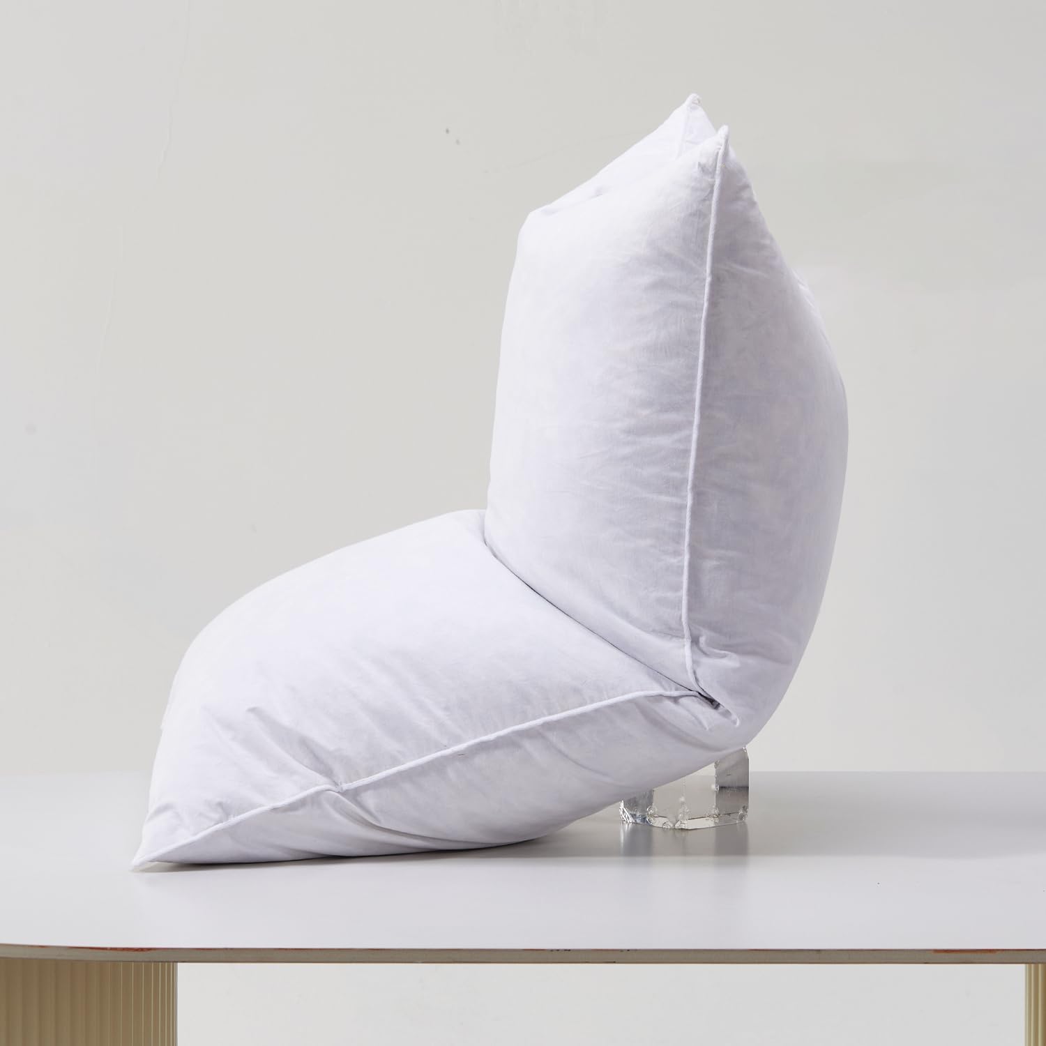 Bafode Goose Down Feather Pillows, Soft Bed Pillows Standard Size Set of 2, 100% Soft Cotton Shell, Hotel Pillows for Back, Stomach or Side Sleepers - Image 8