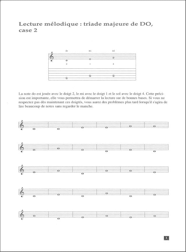 Lecture a vue guitare Boell Eric pour ne plus bloquer sur les notes - 4