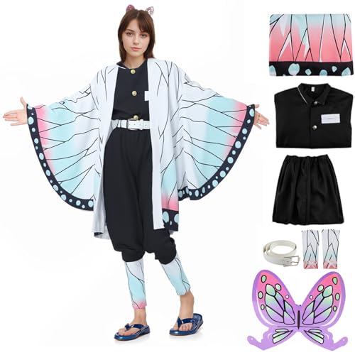 Hislovy Disfraz Adulto Mujer Anime Disfraces para Halloween Carnaval Cosplay (XXL, Blanco-negro)