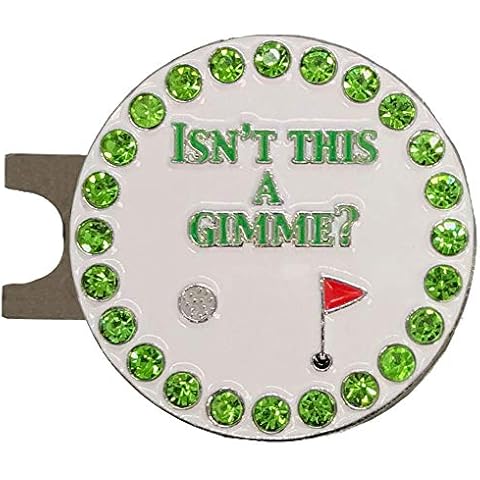 Giggle Golf Bling Isn't This A Gimme Golf Ball Marker with A Magnetic Hat Clip | Fun Golf Accessories for Women Cover