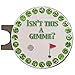 Giggle Golf Bling Isn't This A Gimme Golf Ball Marker with A Standard Hat Clip