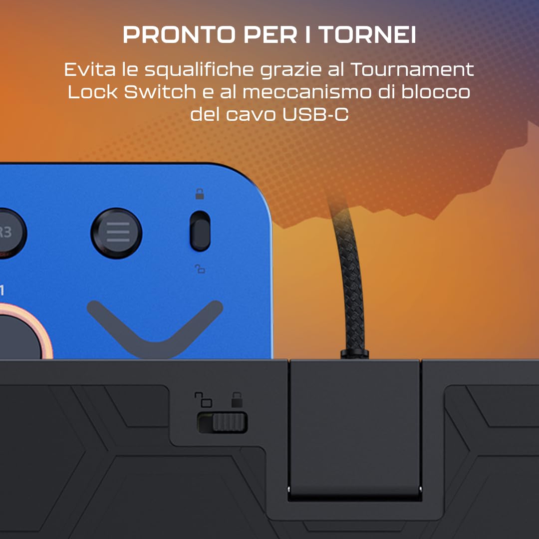 Turtle Beach Victrix Pro KO Leverless Fight Stick - Street Fighter II: Champion Edition, con licenza ufficiale Capcom e PlayStation, compatibile con PS4, PS5 e PC, con switch RGB hot swappable