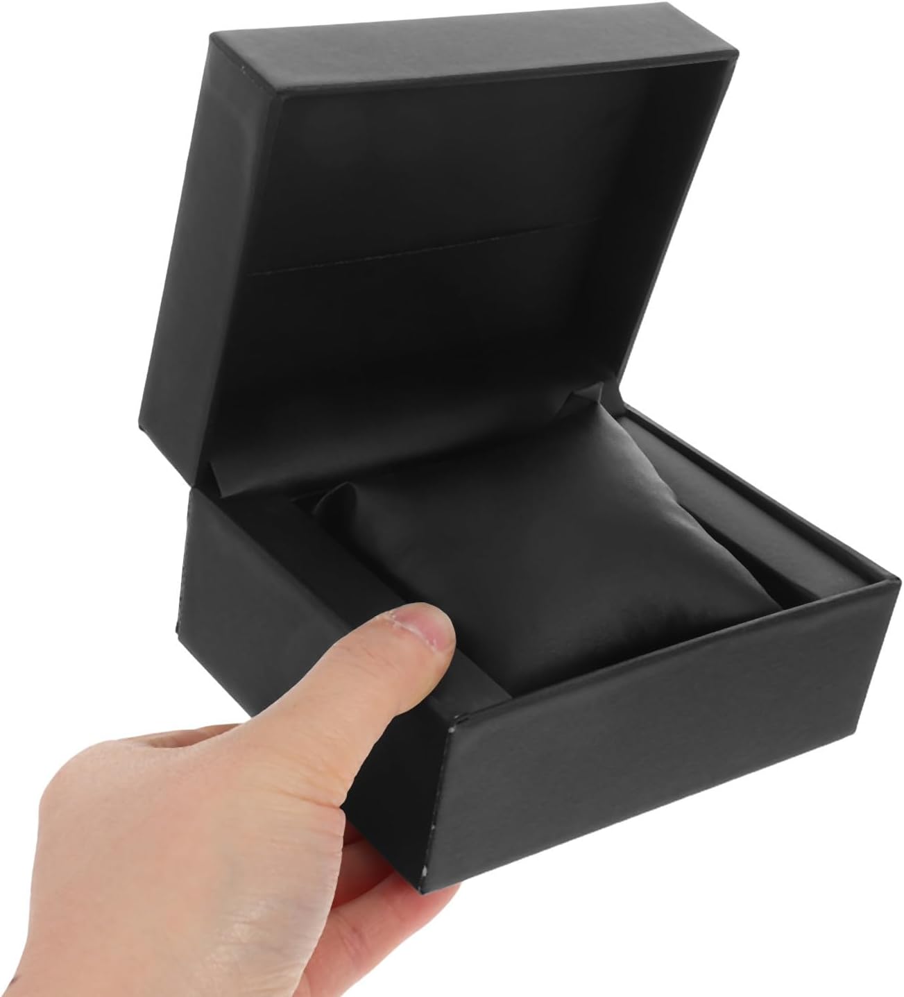 Compact Pu Watch Travel Case Single Watch Box for Men with Protective Velvet Lining Lightweight Organizer for Home and Office Portable Storage for Wristwatches